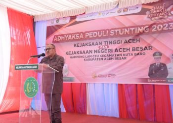 Adhyaksa Peduli Stunting 2023, Kajati Resmikan Gampong Stunting