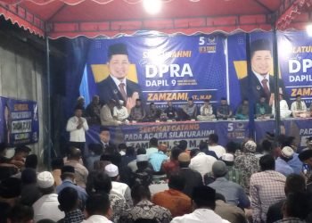 Zamzami Gelar Silaturahmi bersama Masyarakat Sawang-Meukek dalam Rangka Bacaleg DPRA Periode 2024-2029
