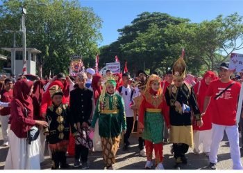 Pelajar SLB di Aceh Ikut Pawai Budaya HUT ke-78 RI