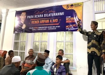 Rendi Arfan Minta Restu Kepada Masyarakat Samadua-Tapaktuan Untuk Maju Sebagai Calon DPRK Aceh Selatan