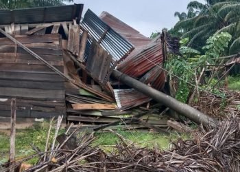 Puting Beliung Porak Porandakan 10 Rumah di Aceh Tamiang