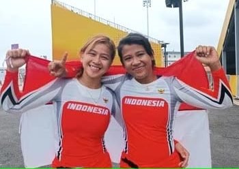 Dua Atlet Sepeda Putri Indonesia Raih Medali BMX Racing Asian Games Hangzhou