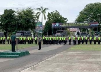 Kodim 0103 Aceh Utara Apel Gelar Pasukan PAM Pemilu 2024