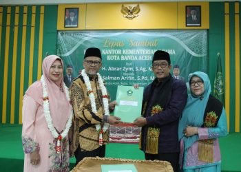 Lepas Sambut Kakankemenag Kota Banda Aceh, Abrar Zym Ucapkan Terimakasih