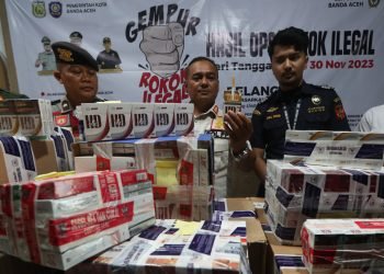 Plt Kasatpol PP dan WH Kota Banda Aceh : Jangan lagi ada praktek jual beli rokok illegal