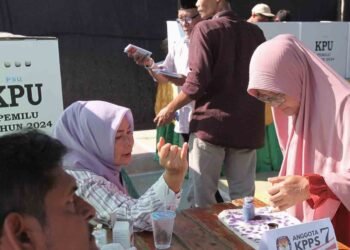 TPS 13 Kampung Jawa Lhokseumawe Gelar PSU