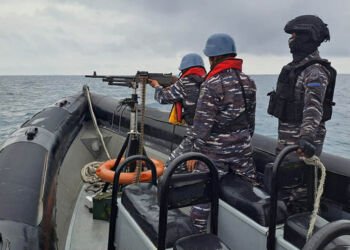 Perkuat Naluri Tempur, TNI AL Gelar Latihan Tembak di Perairan Pulau Petong