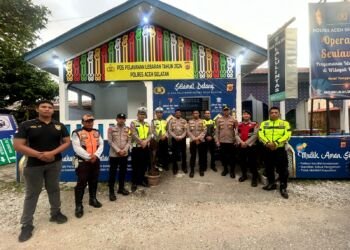 Motivasi Personel, Kapolres Aceh Selatan Kunjungi Pos Yan Operasi Ketupat Seulawah 2024