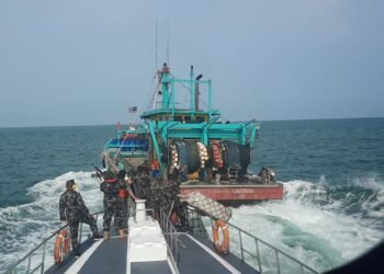 KKP Amankan Kapal Ikan Asing Malaysia di Selat Malaka
