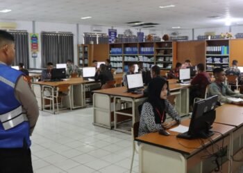 Calon Taruna Akpol Polda Aceh Ikut Ujian CAT Psikologi