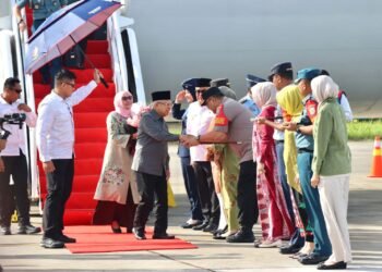 Kapolda Aceh dan Forkopimda Sambut Kedatangan Wapres Ma’ruf Amin