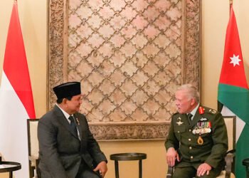 Mewakili Presiden Joko Widodo, Menhan Prabowo Bertemu Raja Abdullah II