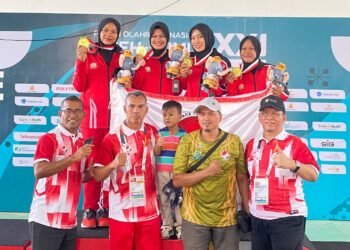 Atlet Aceh Cabor Pentaque Raih Mendali Emas di Nomor Beregu Putri