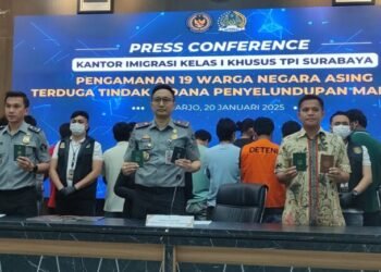 Imigrasi Surabaya Gagalkan Penyelundupan Manusia 17 WNA Nepal Tujuan Eropa