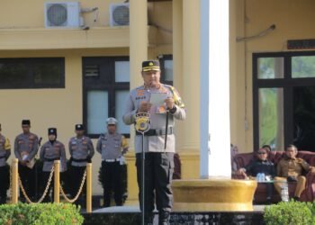 Kapolres Abdya Pimpin Apel Gelar Pasukan Operasi Keselamatan Seulawah Tahun 2025
