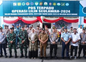 Bersama Forkopimda, Pj Wali Kota Sabang Tinjau Posko Nataru