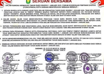 Menjaga Ketertiban di Malam Pergantian Tahun, Forkopimda Sabang Keluarkan Seruan Bersama