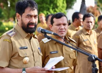 Pimpin Apel Pasca Idul Fitri, Gubernur Aceh Ingatkan Pegawai Disiplin Kerja