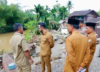 PUPR Aceh Barat Survei Tanah Bergerak di Meutulang