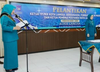 Ketua TP PKK Aceh Lantik Pengurus Baru Kota Langsa, Tekankan Sinergi dan Peran Strategis Perempuan