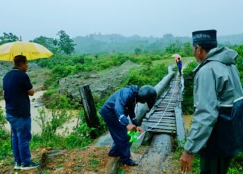 PUPR Aceh Barat Survei Rencana Pembangunan Jembatan di Pante Ceureumen