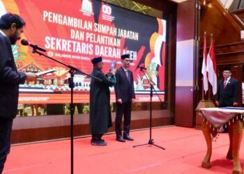 Gubernur Aceh Muzakir Manaf Lantik M Nasir Sebagai Sekda Definitif, Tegaskan Percepatan Program Pembangunan