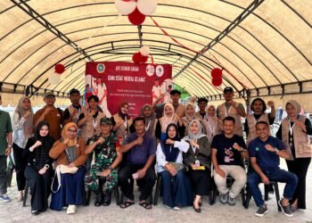 Sambut HUT ke-80 RI, Mahasiswa KKM UNIDA Gelar Donor Darah Bersama di Lampuuk