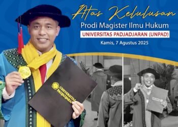 Kadis PUPR Aceh Barat Kini Sandang Gelar Magister Hukum di Unpad Bandung