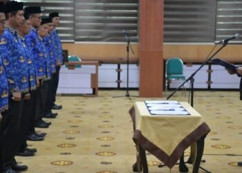 610 Pejabat Pemerintah Aceh Dikukuhkan Sesuai SOTK Baru