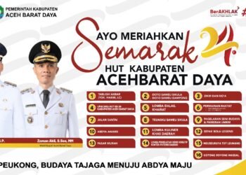 Semarak HUT Ke-24 Kabupaten Abdya, Ini Agendanya