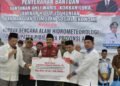 Wagub Aceh Dampingi Mendagri dan Mensos Tinjau Huntara Korban Bencana di Pidie Jaya